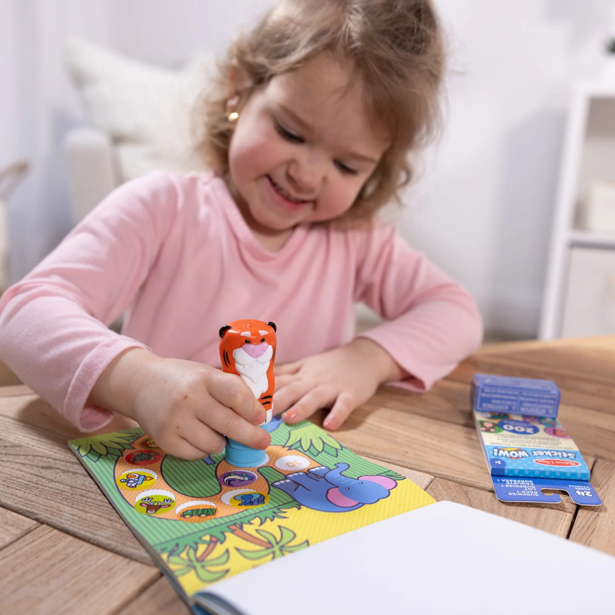 Sticker WOW!™ Tiger Bundle: Activity Pad & Sticker Stamper + Mini Activity Pad and 200 Refill Stickers