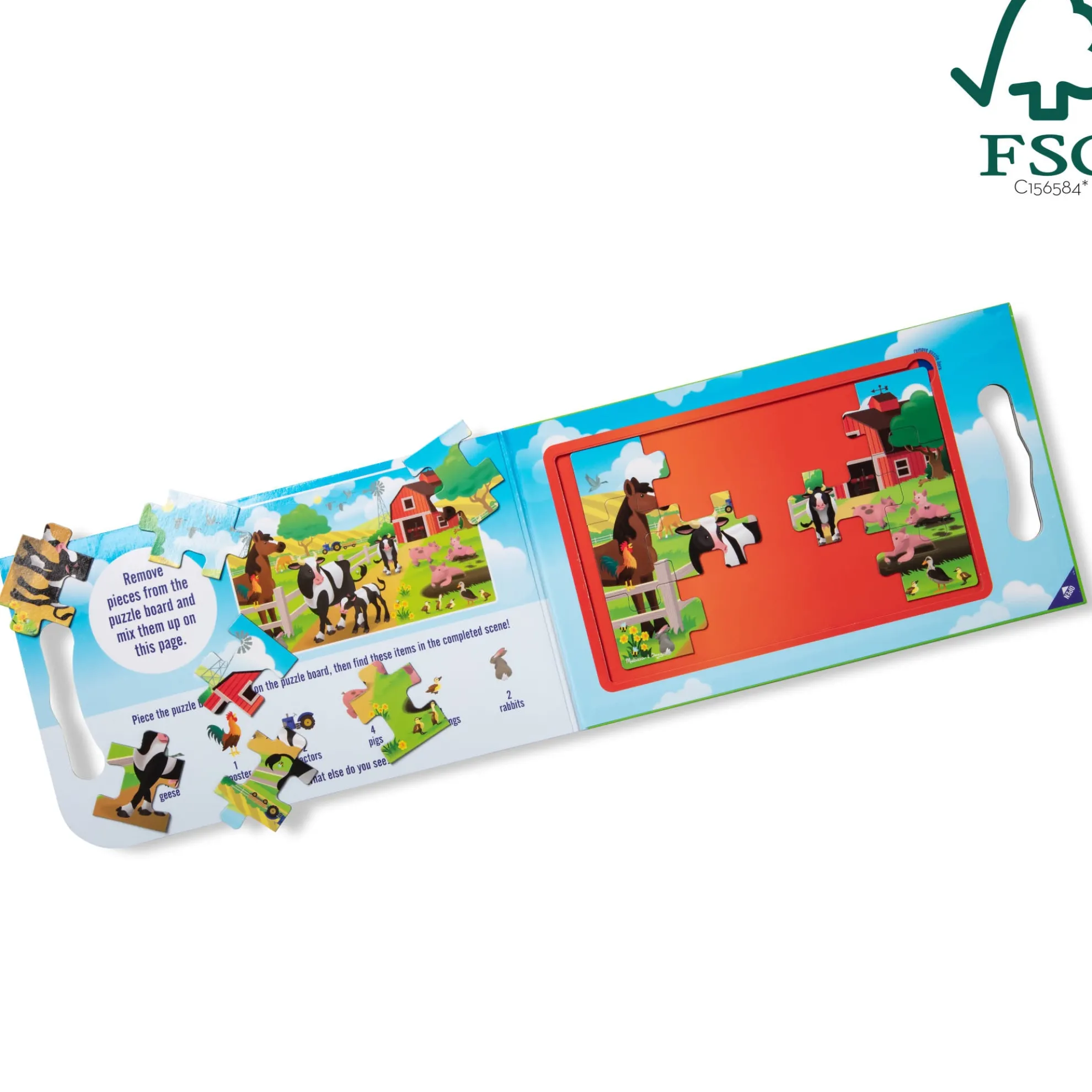 Take-Along Magnetic Jigsaw Puzzles – On the Farm