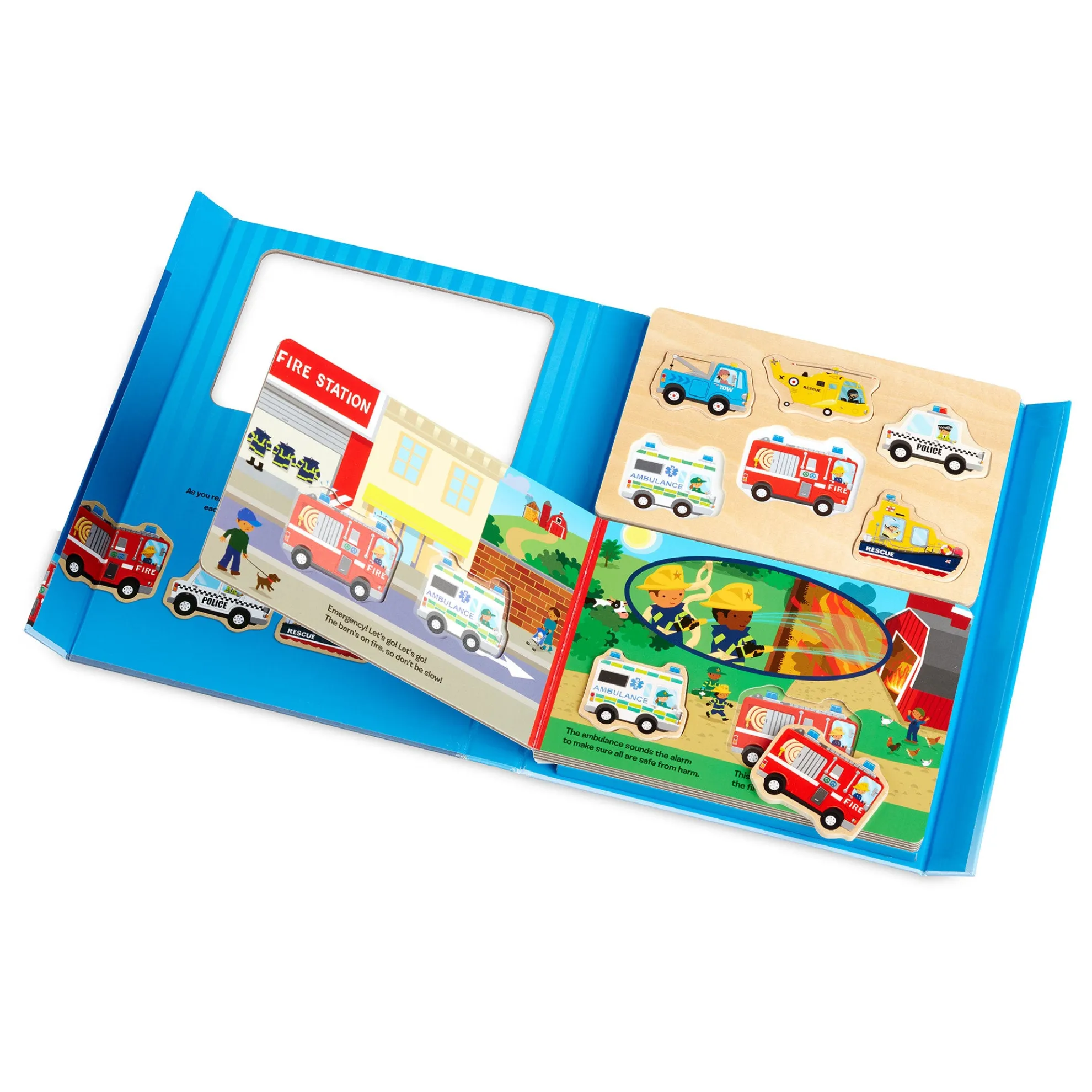 To the Rescue Book & Puzzle Play Set