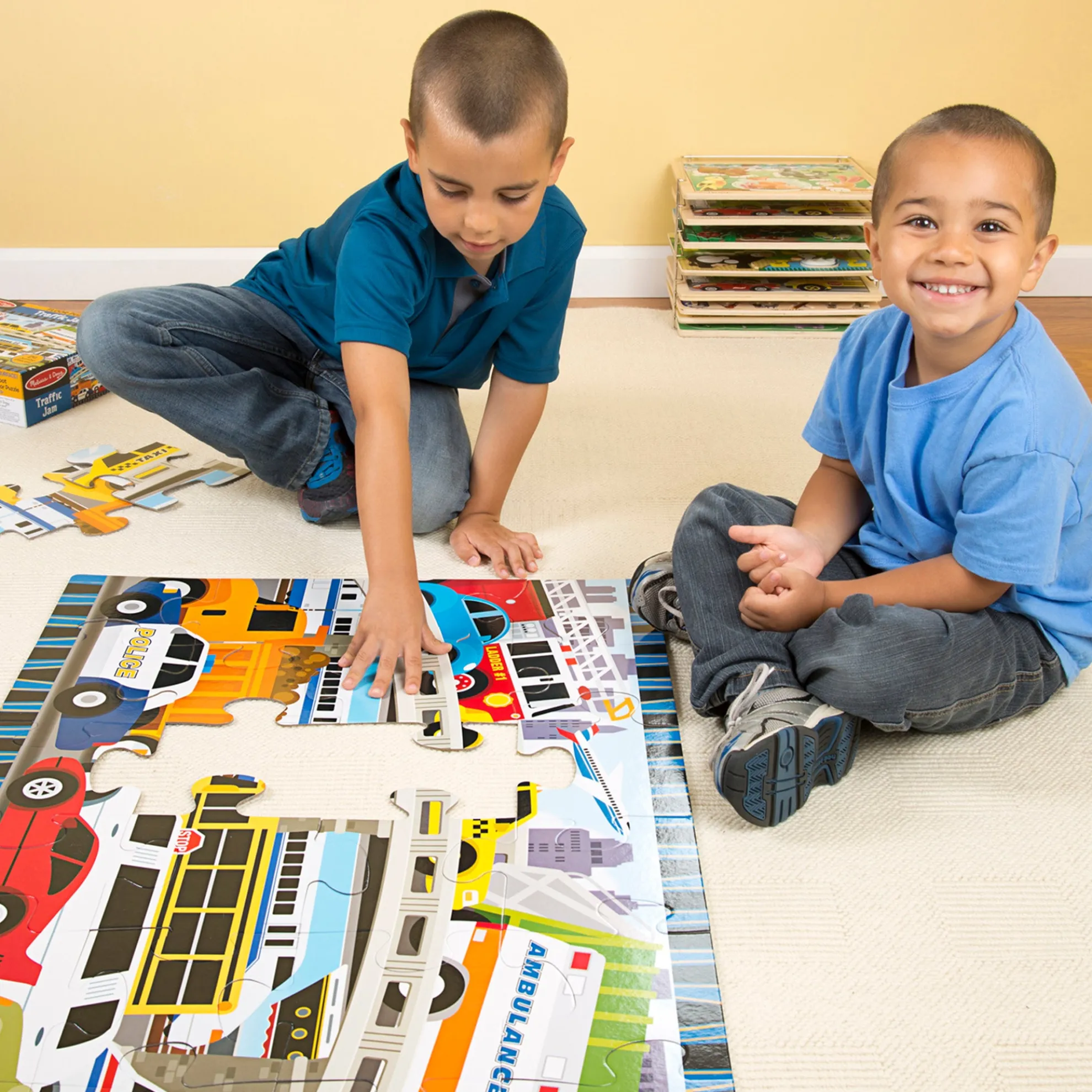 Traffic Jam Floor Puzzle - 24 Pieces