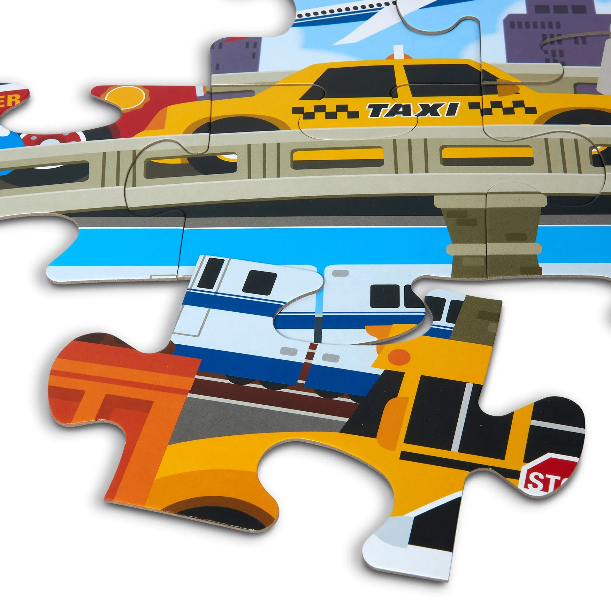 Traffic Jam Floor Puzzle - 24 Pieces
