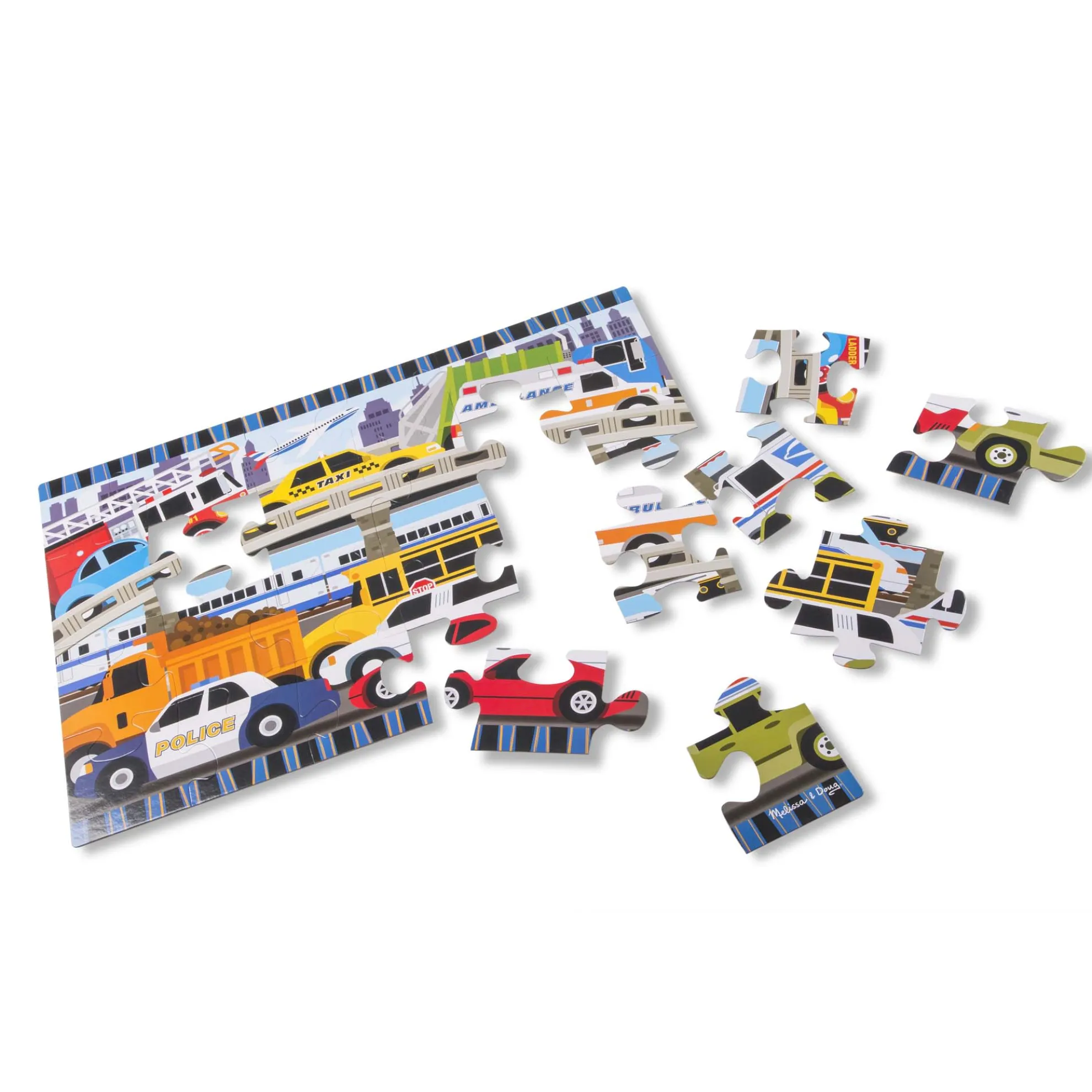 Traffic Jam Floor Puzzle - 24 Pieces
