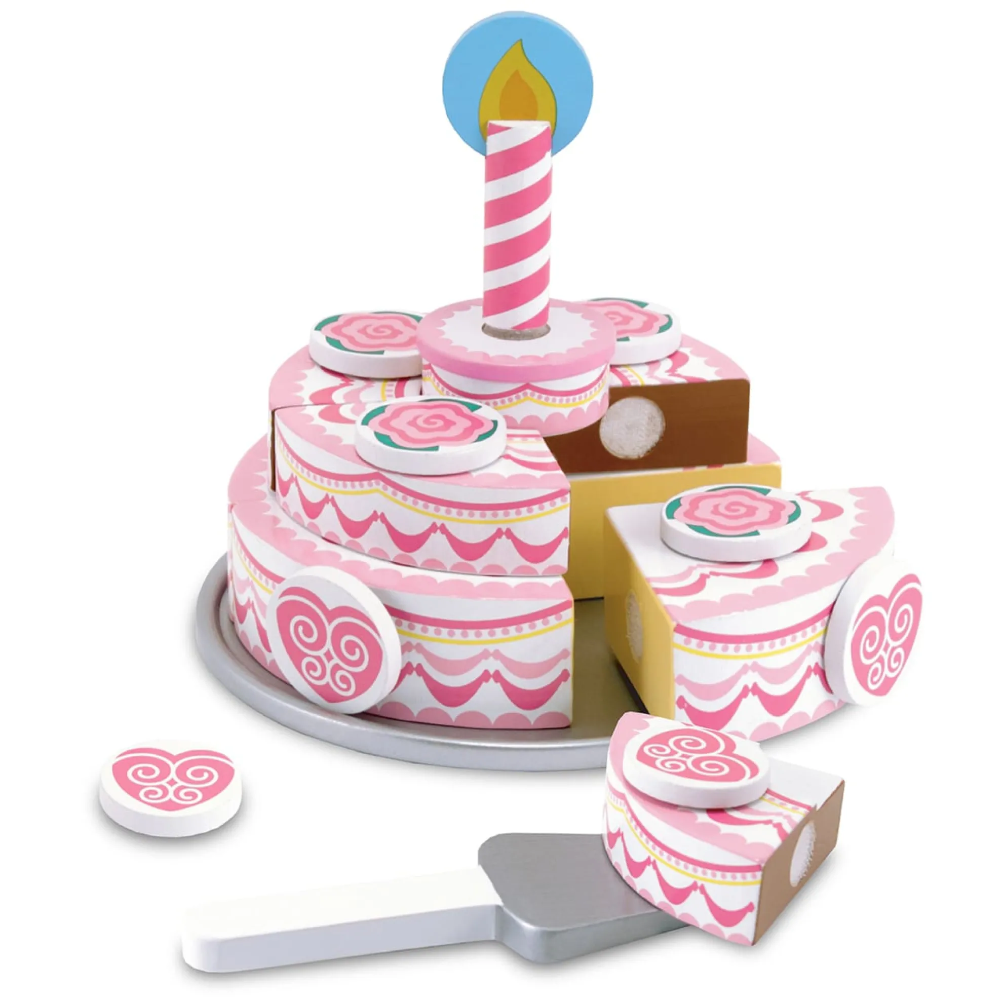 Triple-Layer Party Cake - Wooden Play Food