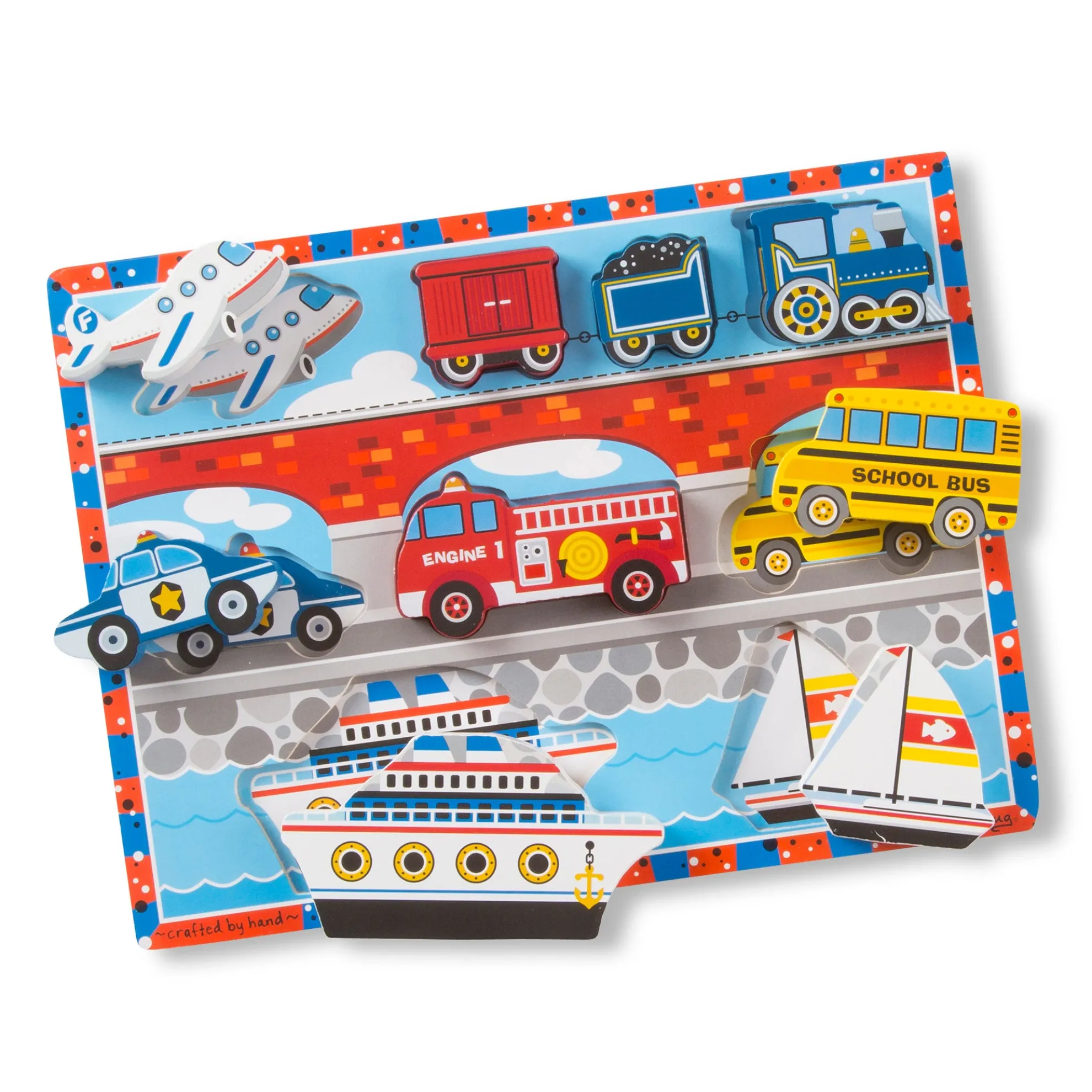 Vehicles Chunky Puzzle - 9 Pieces