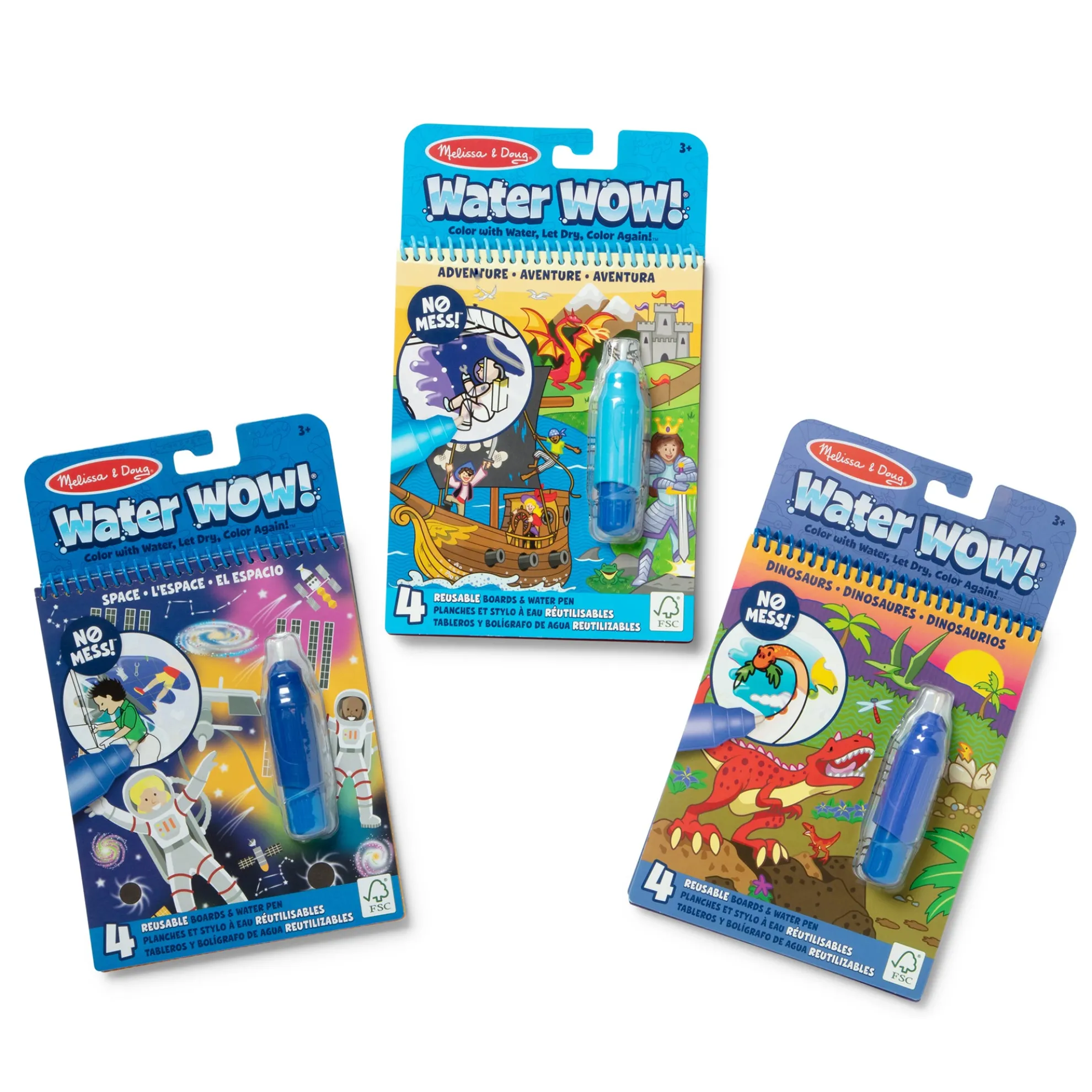 Water WOW! 3-Pack – Dinosaur, Adventure, Space