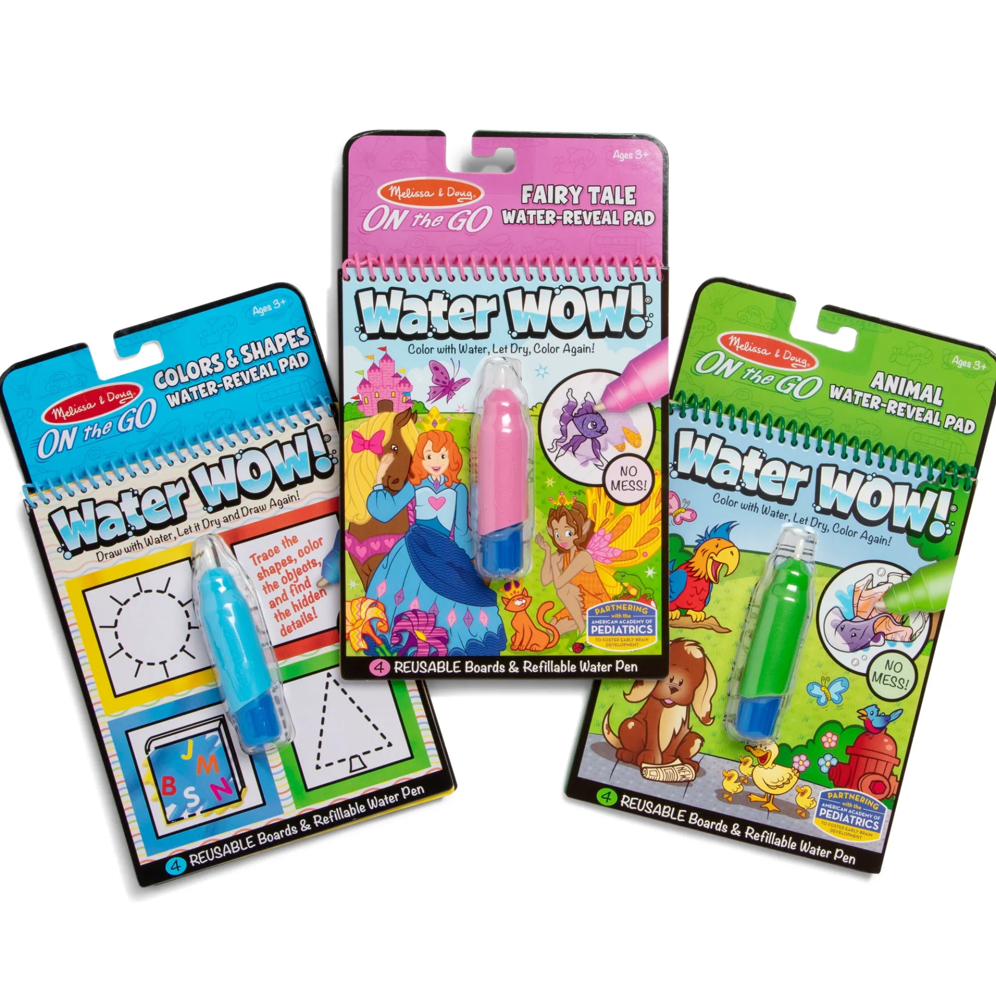 Water Wow!® 3-Pack: Colors & Shapes, Fairy Tales, Animals