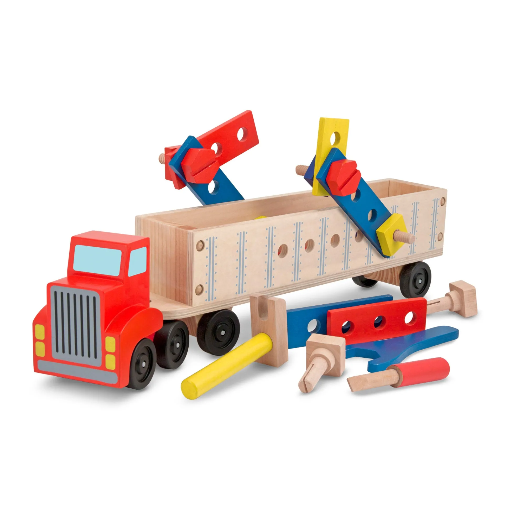 Wooden Big Rig Building Set