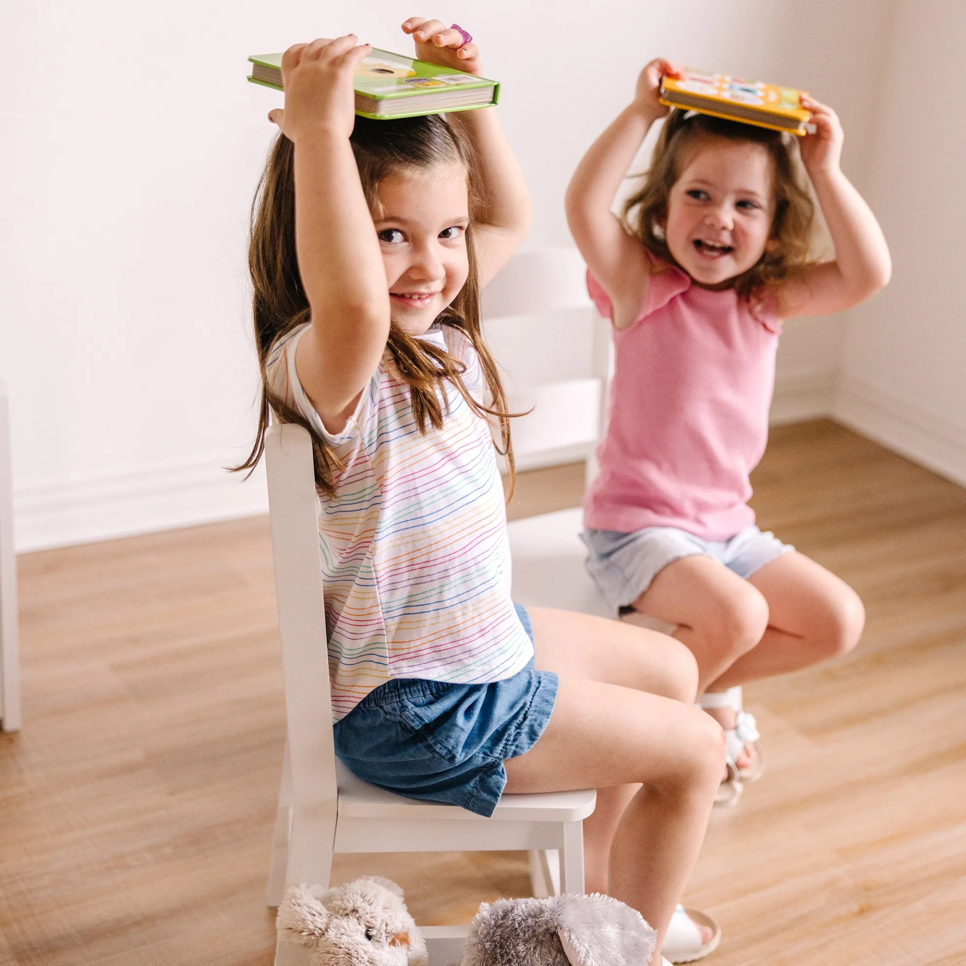 Wooden Chair Pair - White
