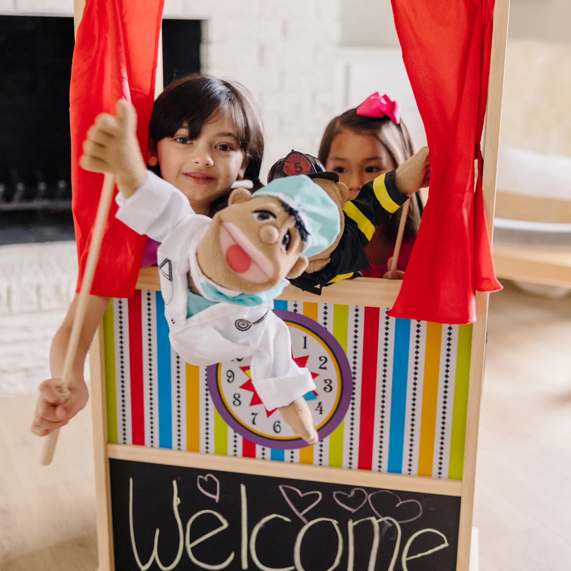 Wooden Deluxe Puppet Theater