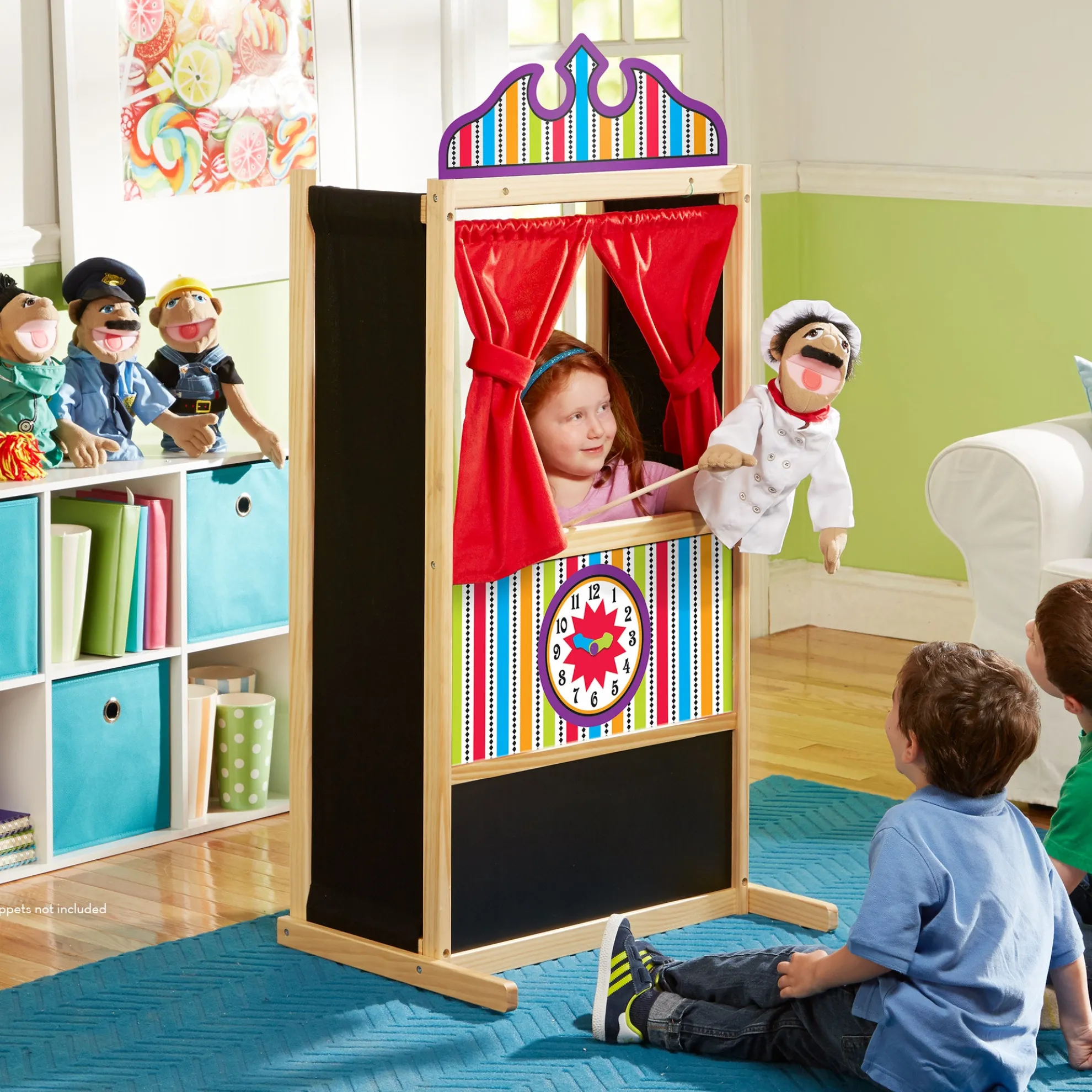 Wooden Deluxe Puppet Theater