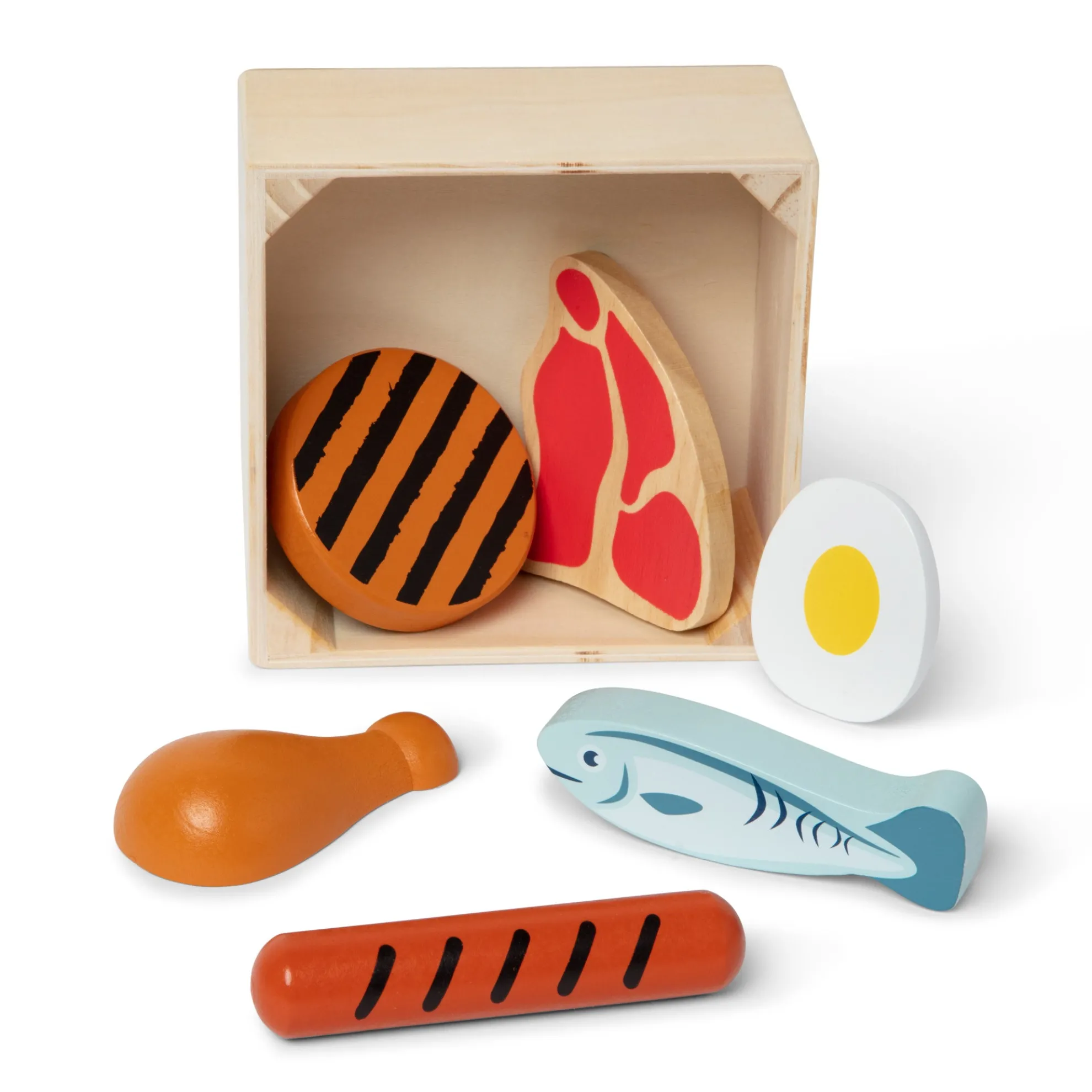 Wooden Food Groups Play Set – Protein