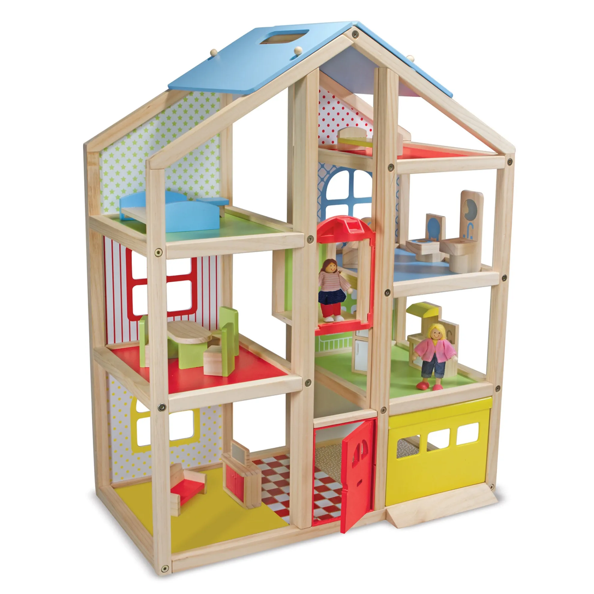 Wooden Hi-Rise Dollhouse