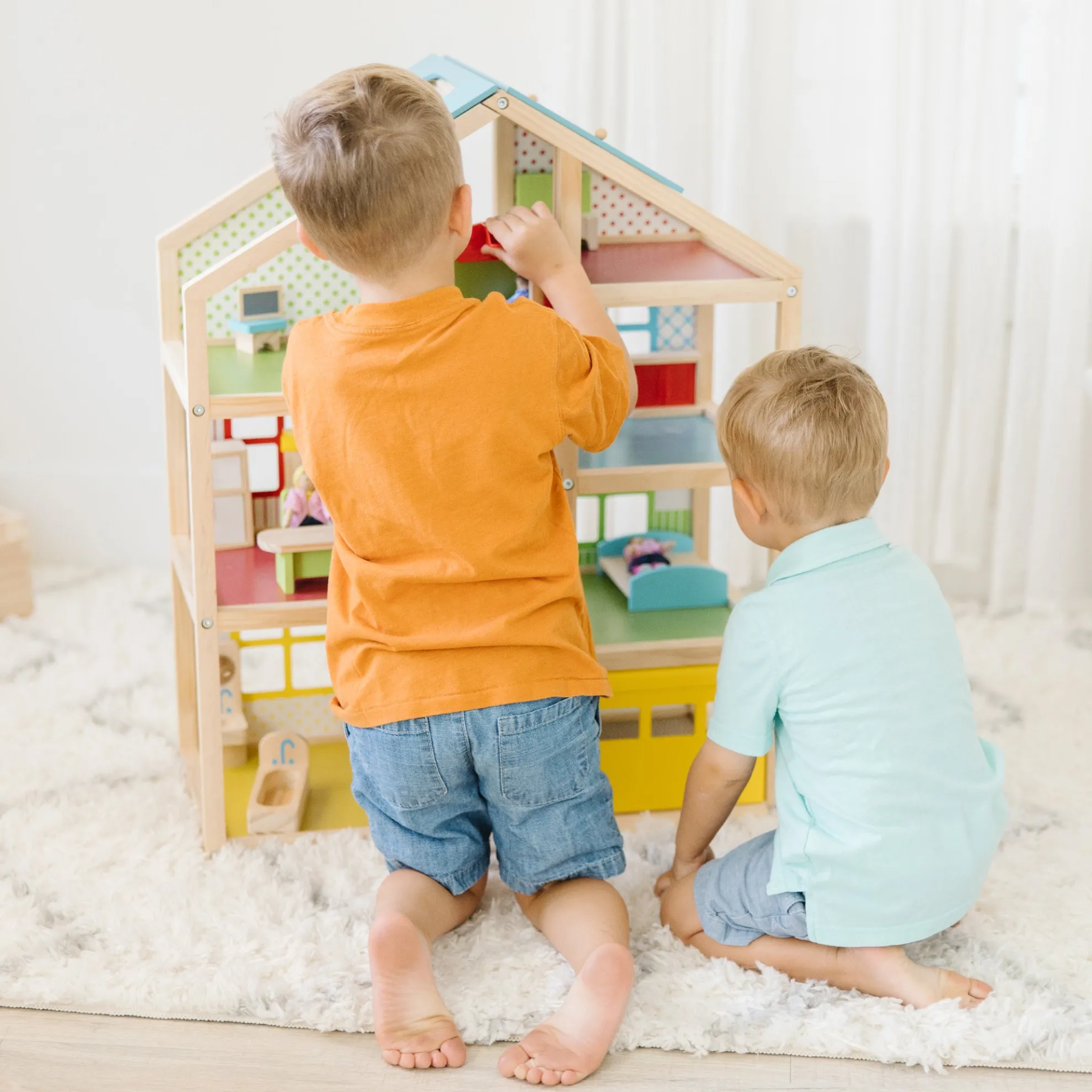 Wooden Hi-Rise Dollhouse