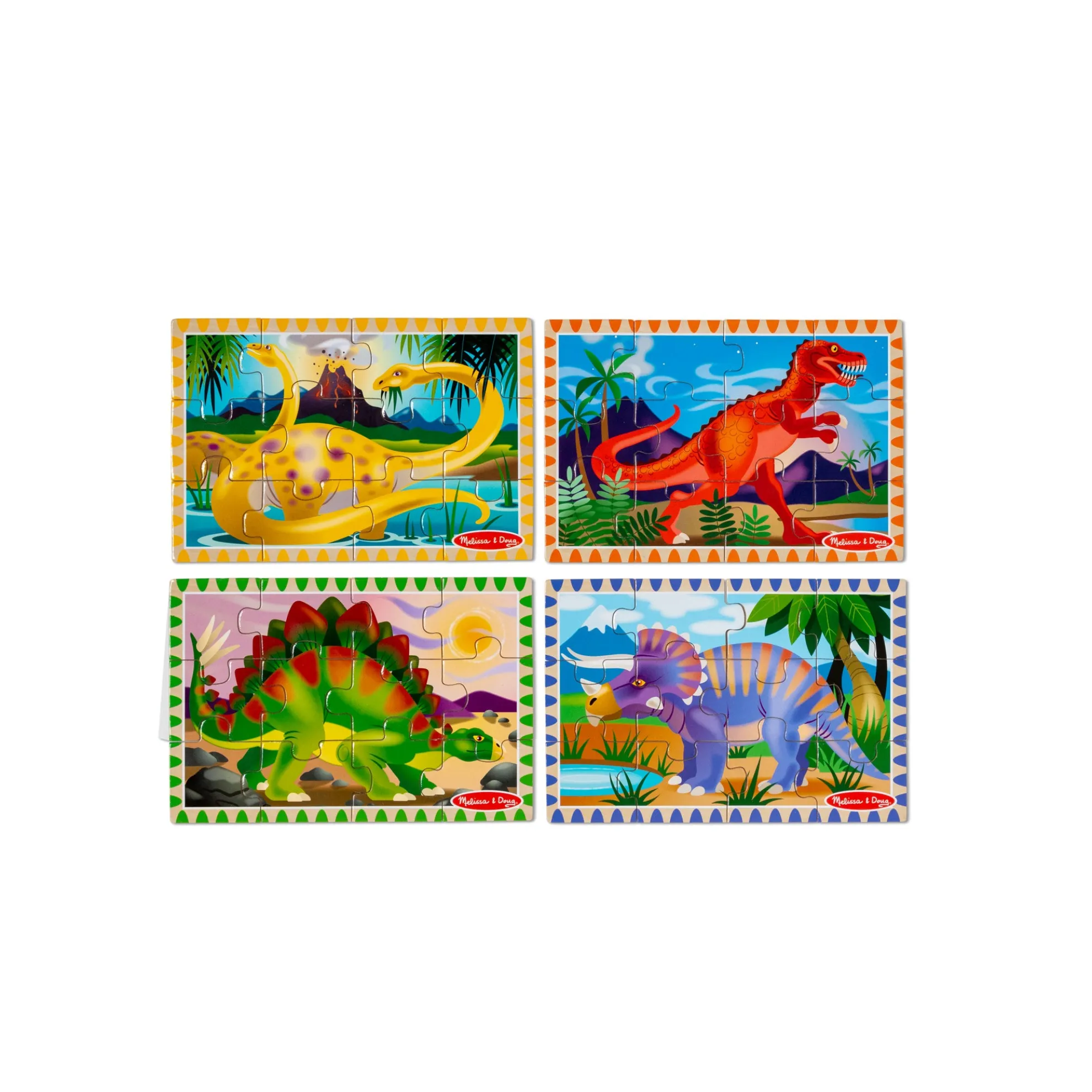 Wooden Jigsaw Puzzles in a Box - Dinosaurs