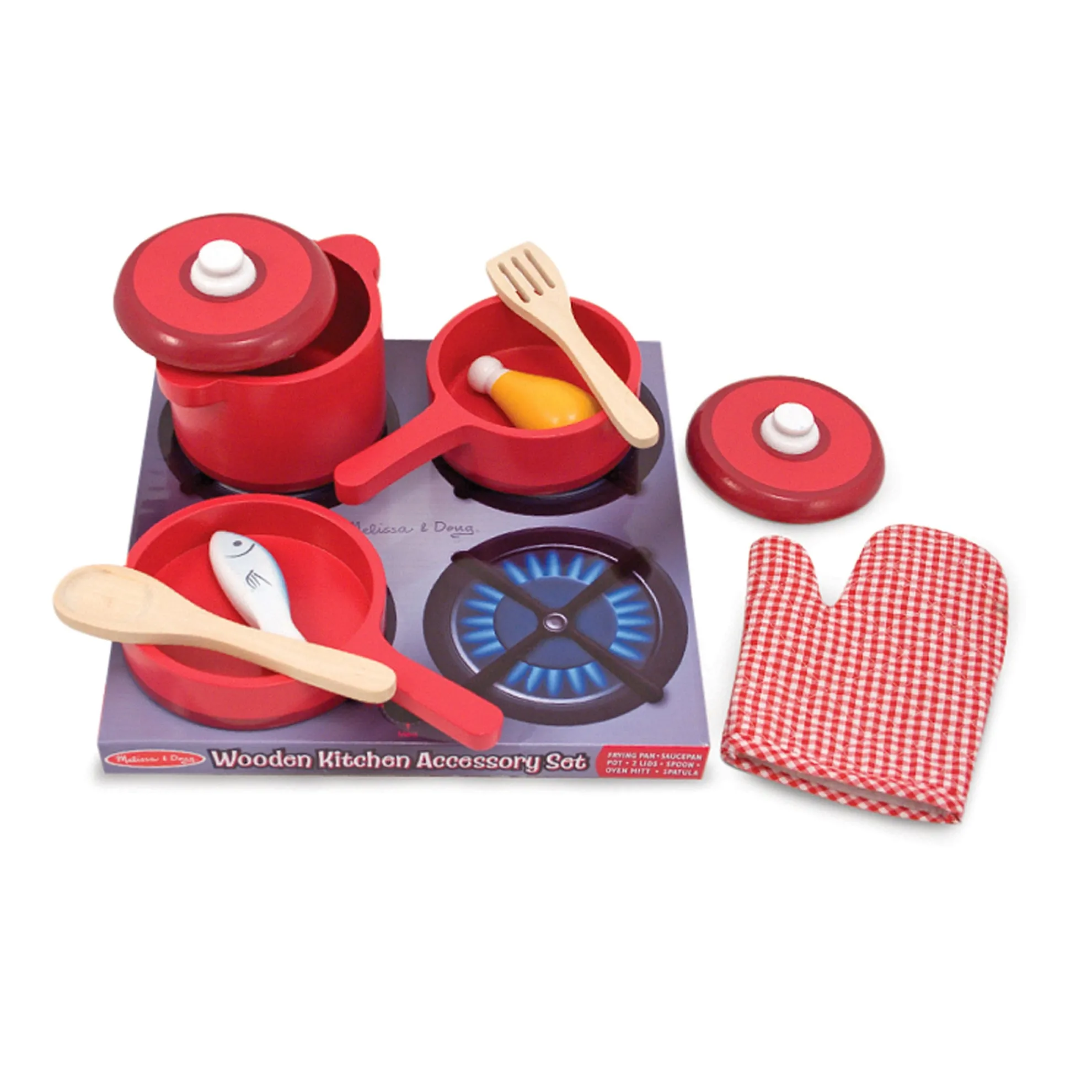Wooden Kitchen Accessory Play Set