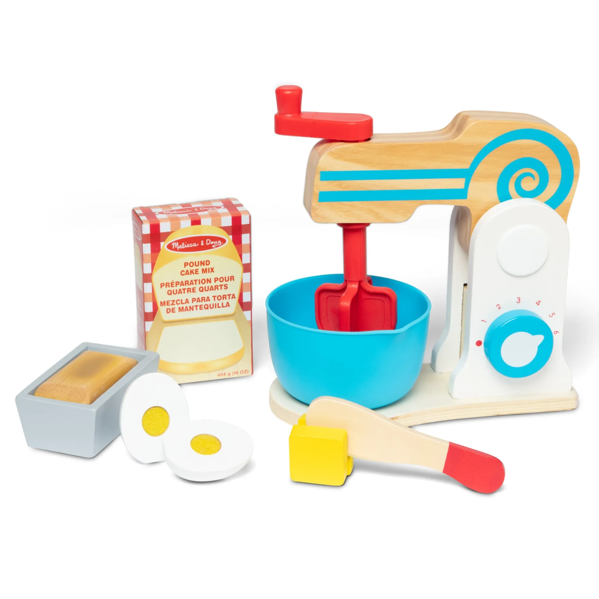 Wooden Make-a-Cake Mixer Set