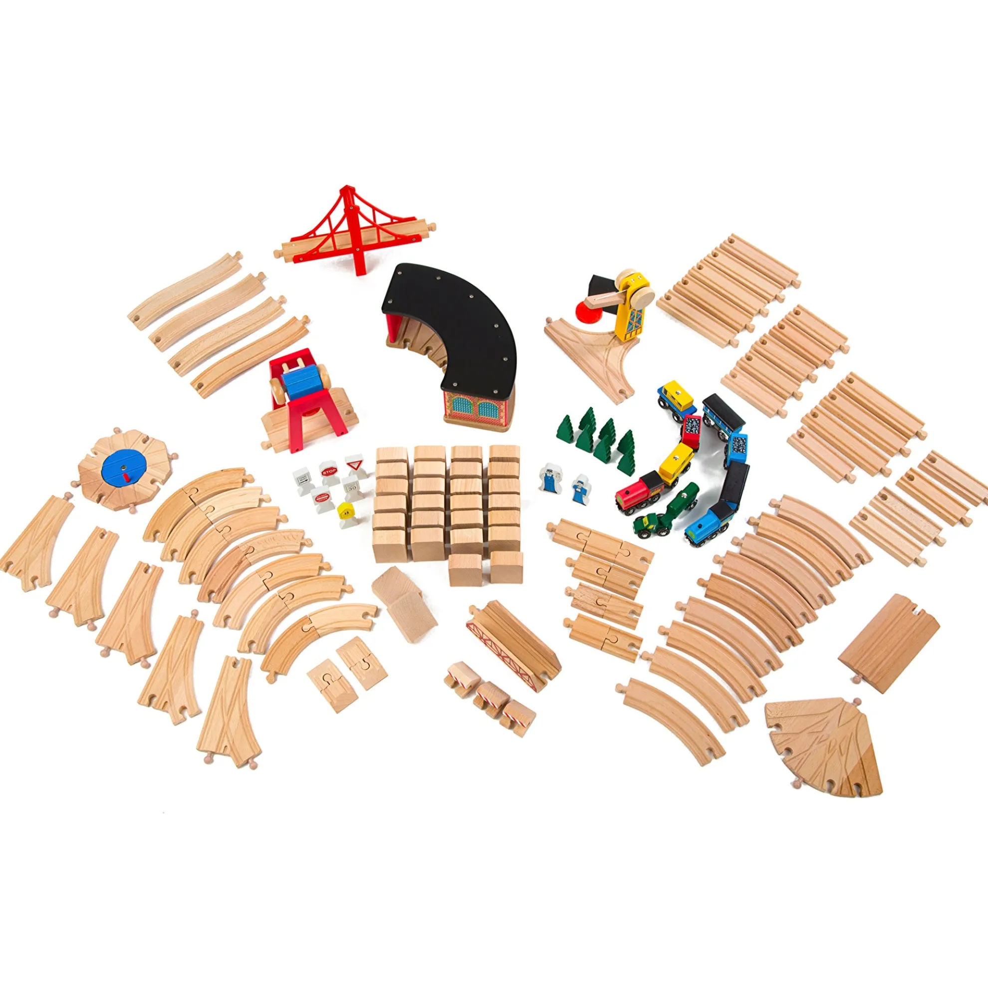 Wooden Railway Set