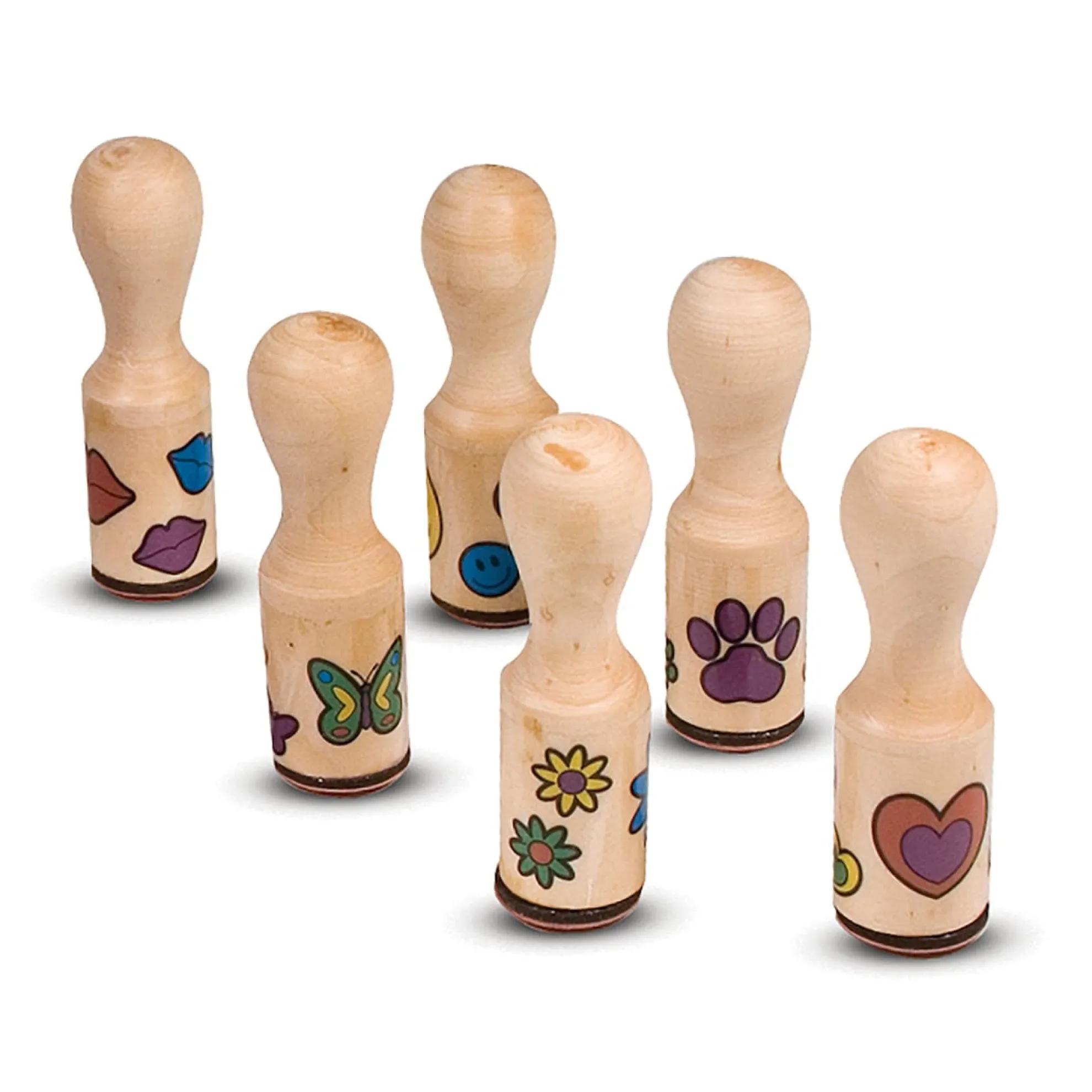 Wooden Stamp Set - Happy Handles