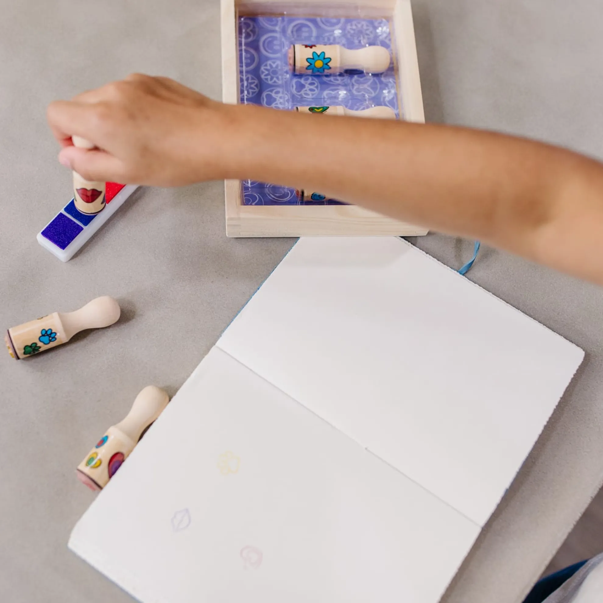 Wooden Stamp Set - Happy Handles