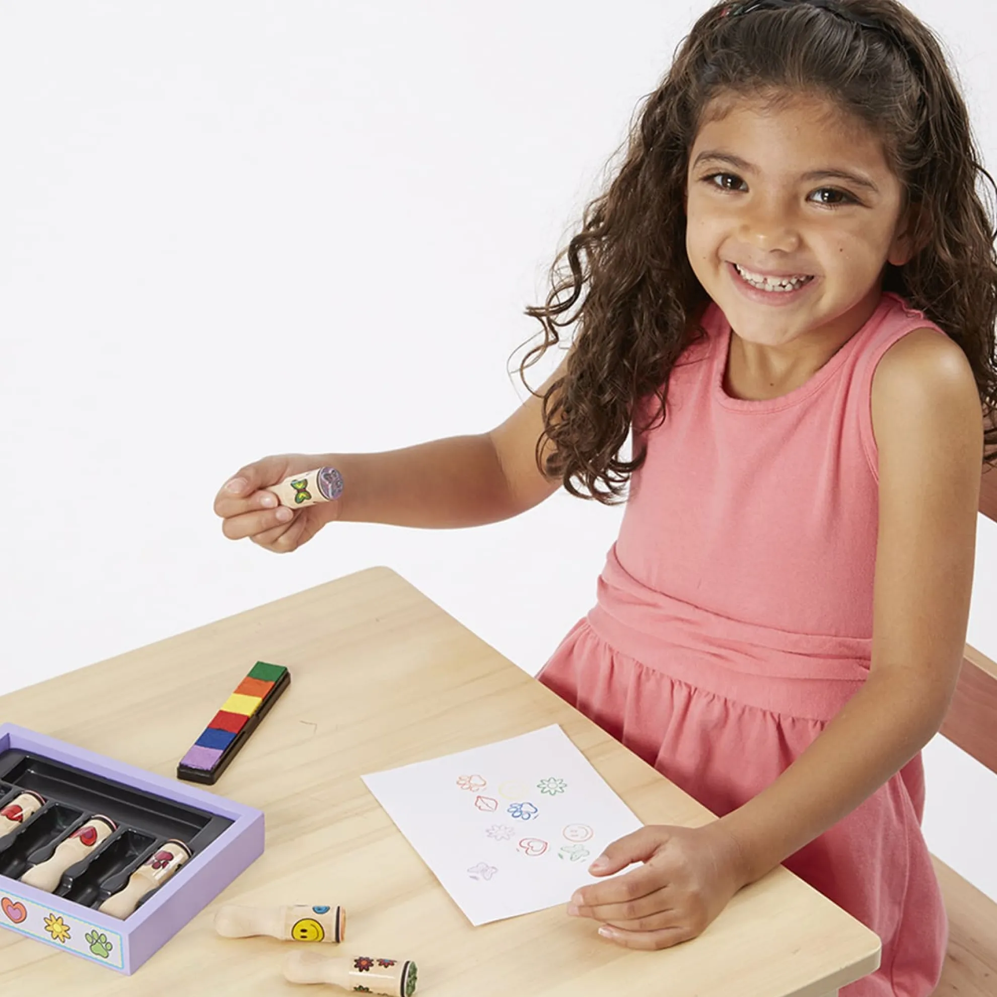 Wooden Stamp Set - Happy Handles