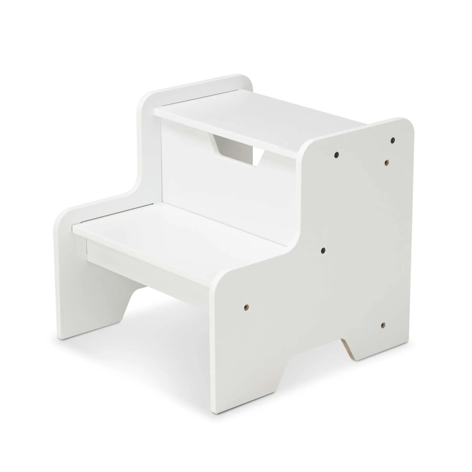 Wooden Step Stool - White