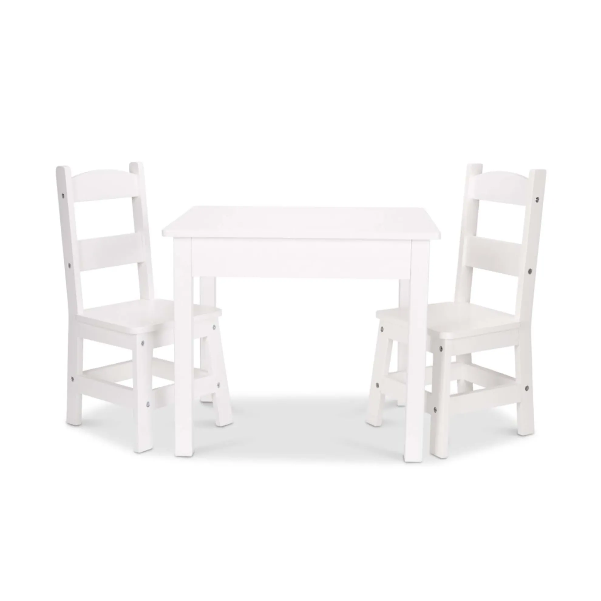 Wooden Table & Chairs - White