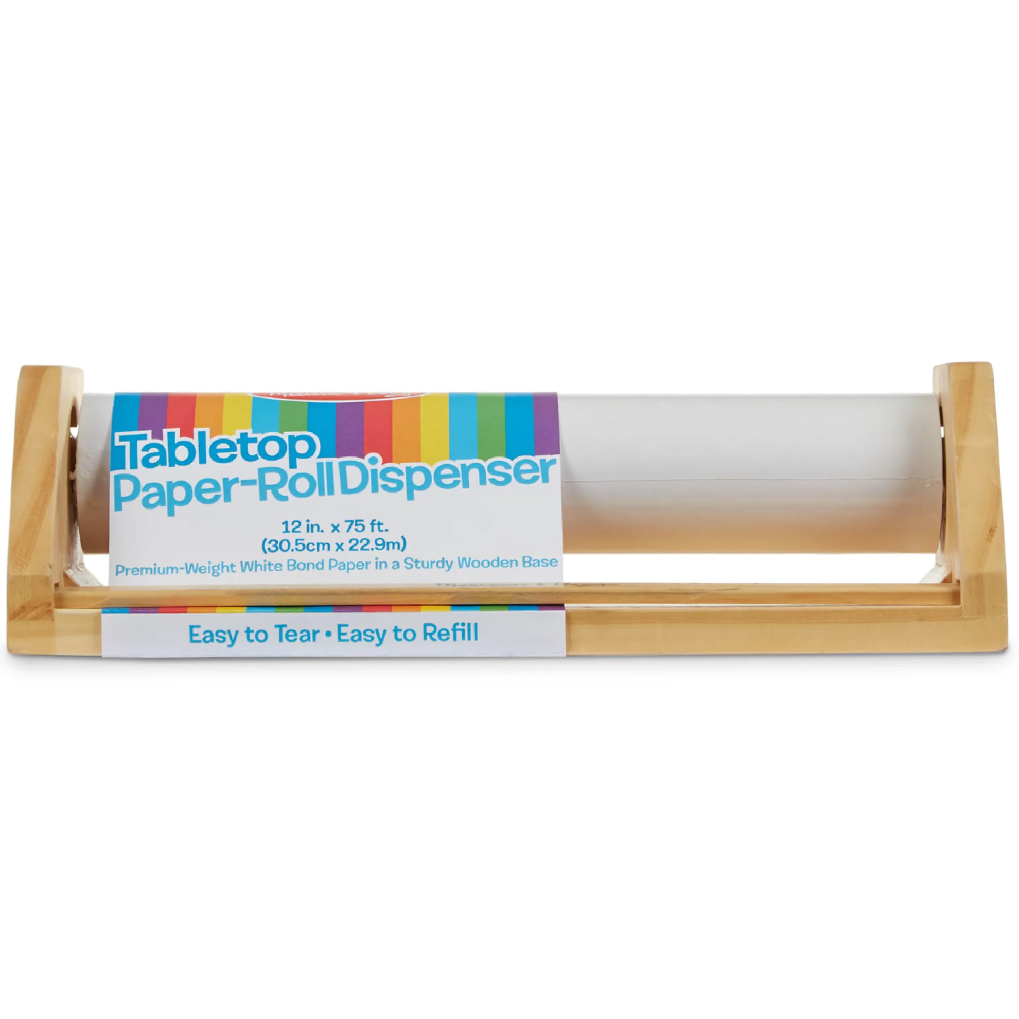 Wooden Tabletop Paper Roll Dispenser
