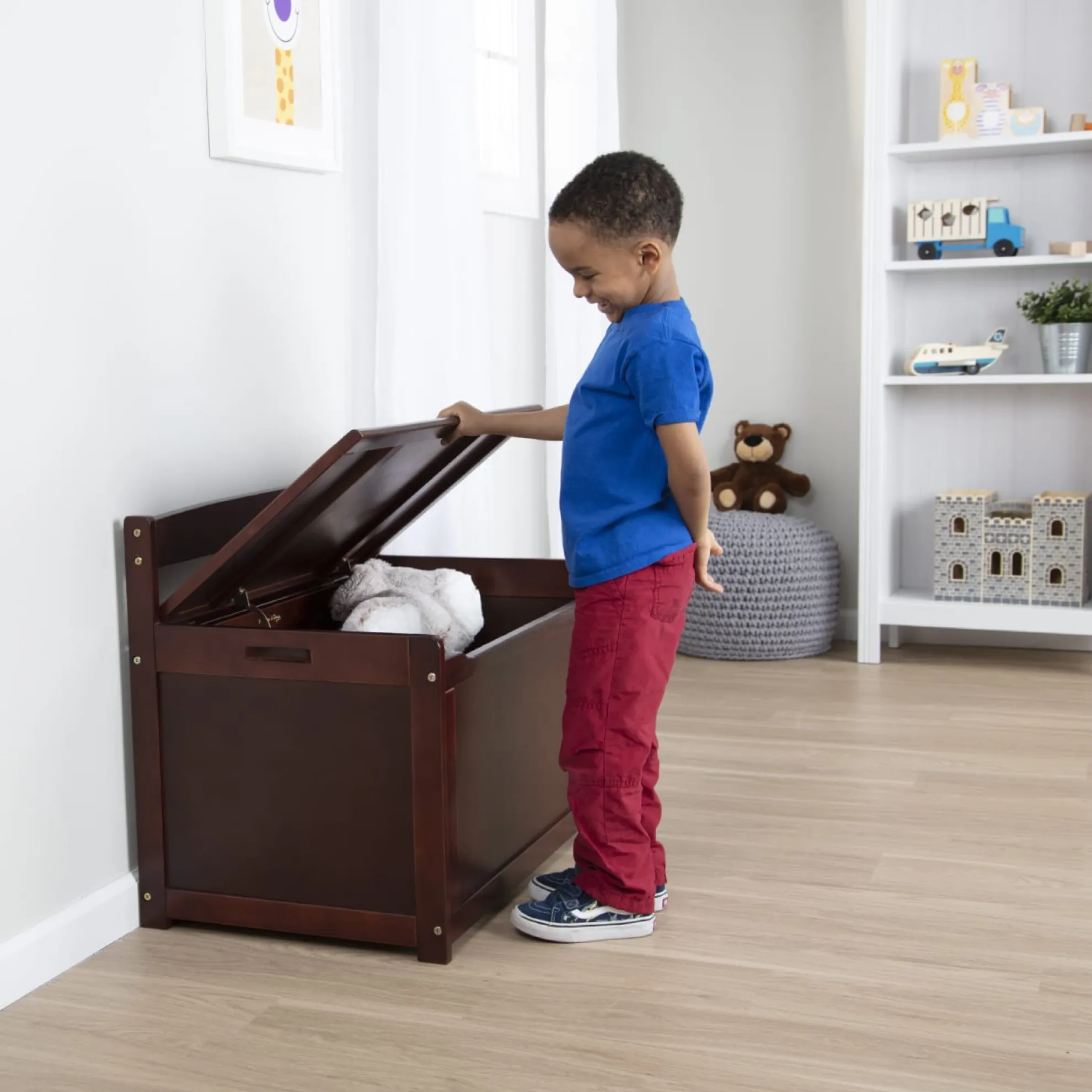 Wooden Toy Chest (Espresso)