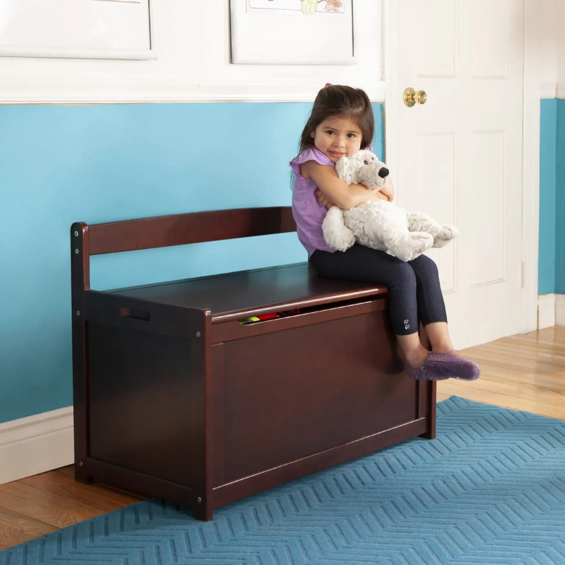 Wooden Toy Chest (Espresso)