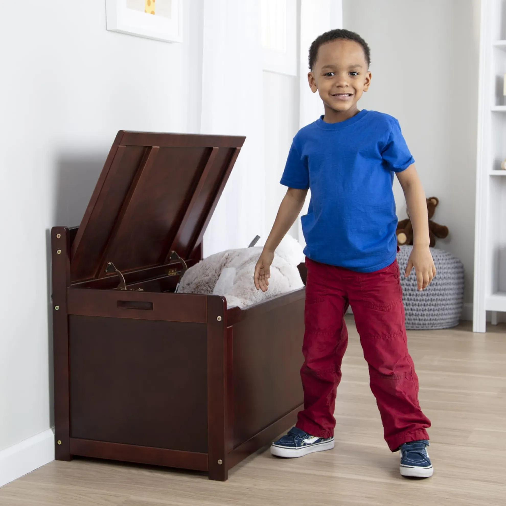 Wooden Toy Chest (Espresso)