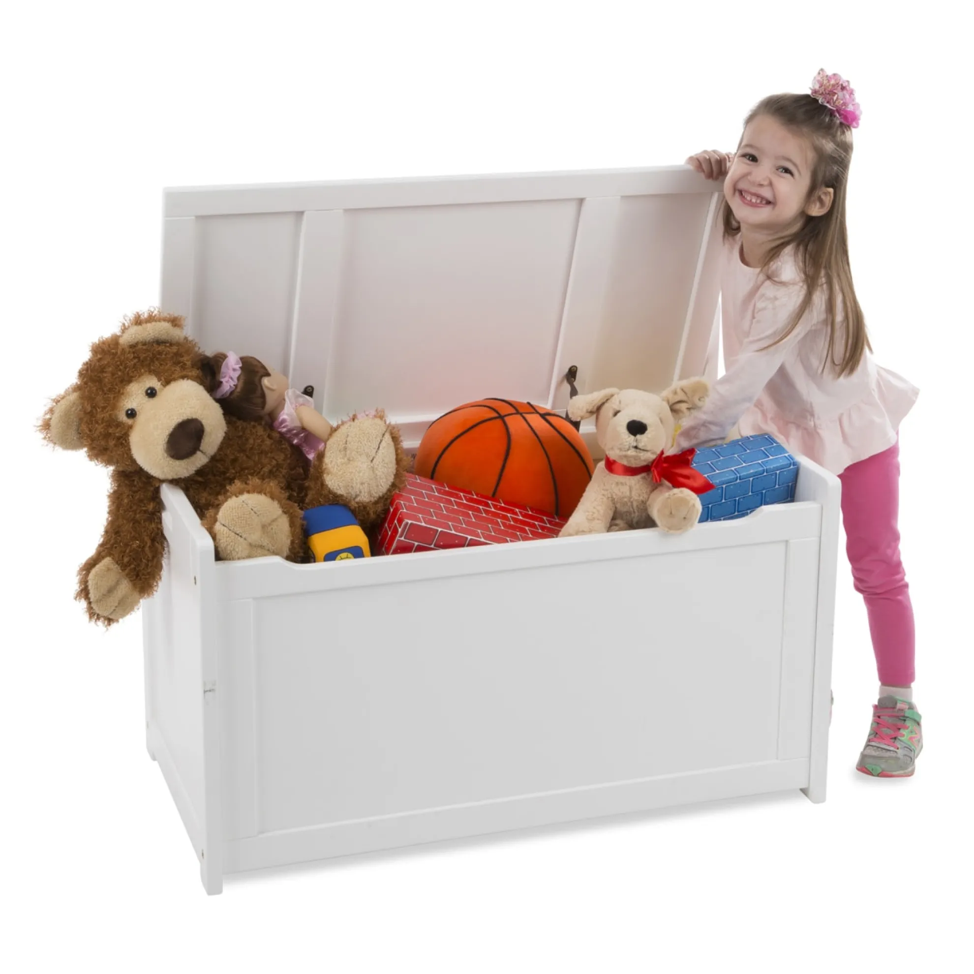 Wooden Toy Chest (White)