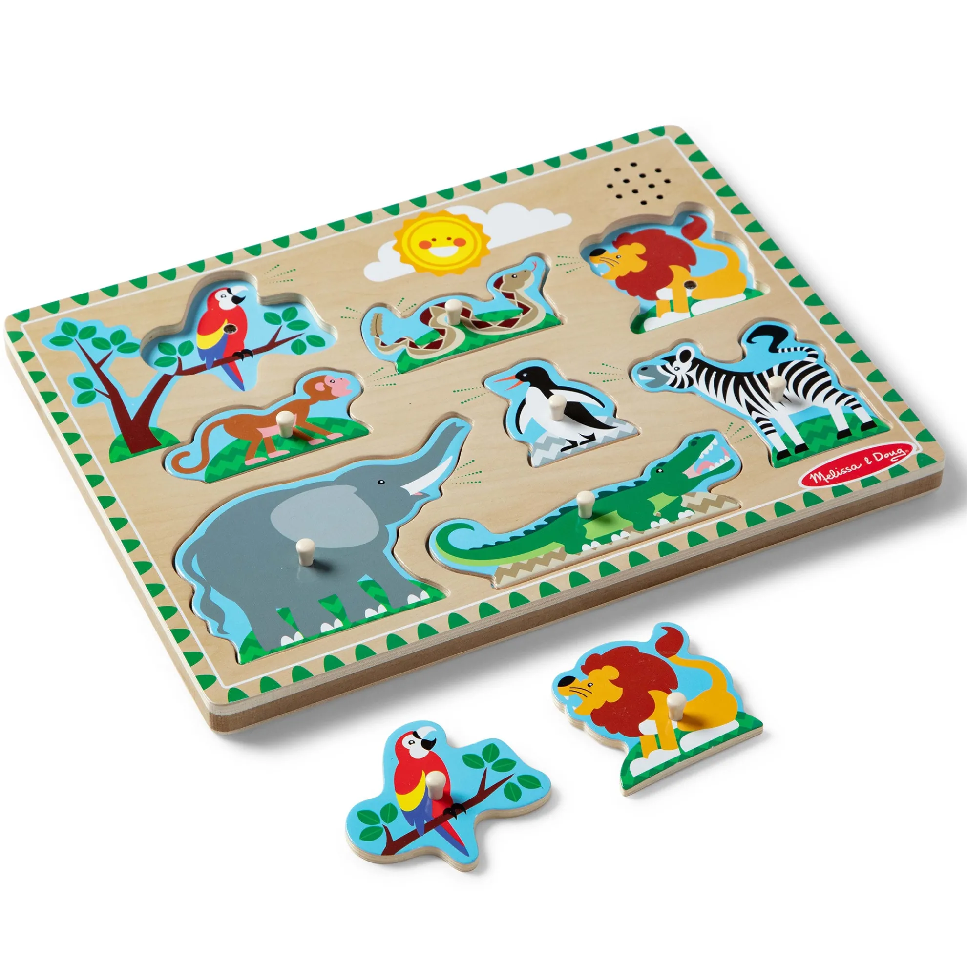 Zoo Animals Sound Puzzle - 8 Pieces