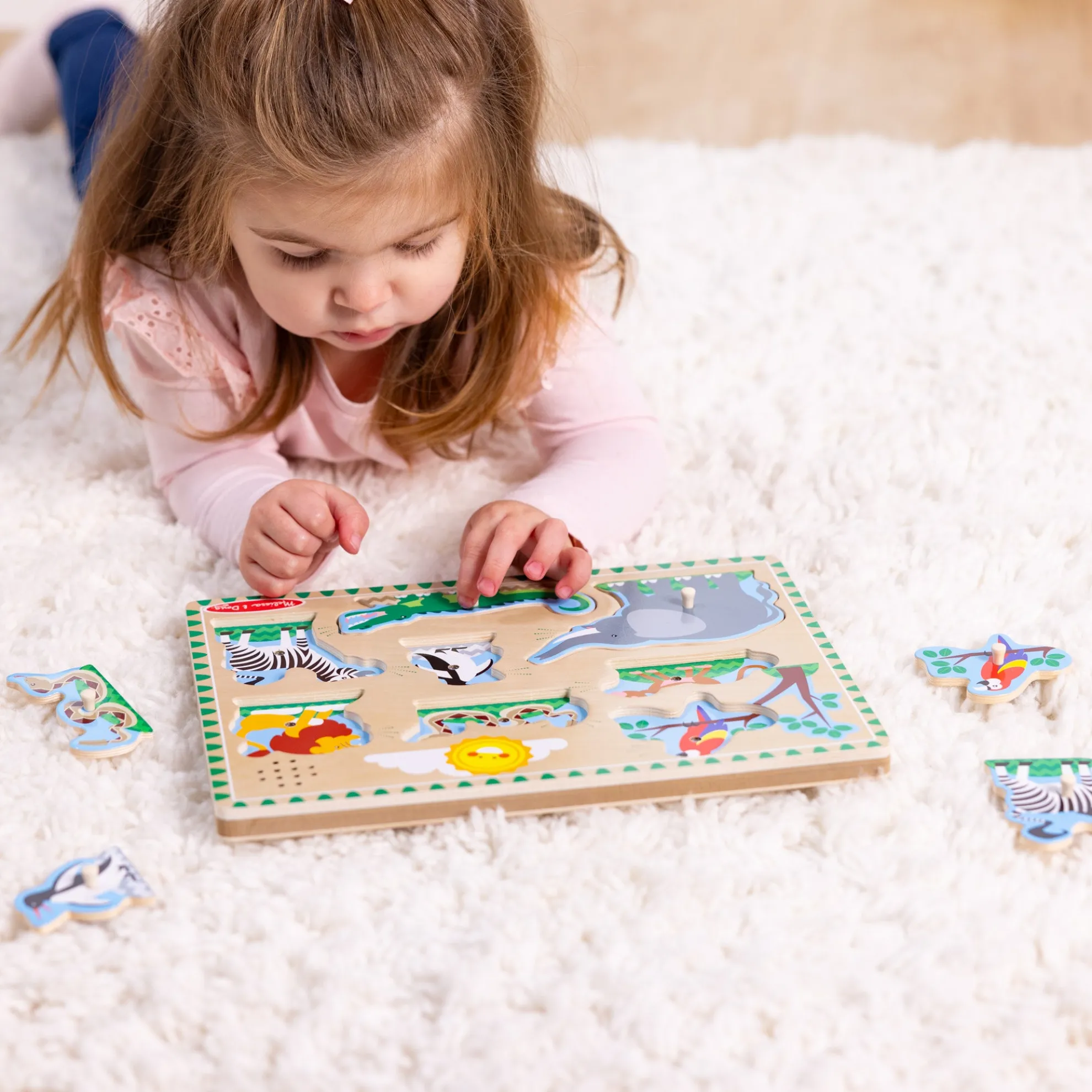 Zoo Animals Sound Puzzle - 8 Pieces