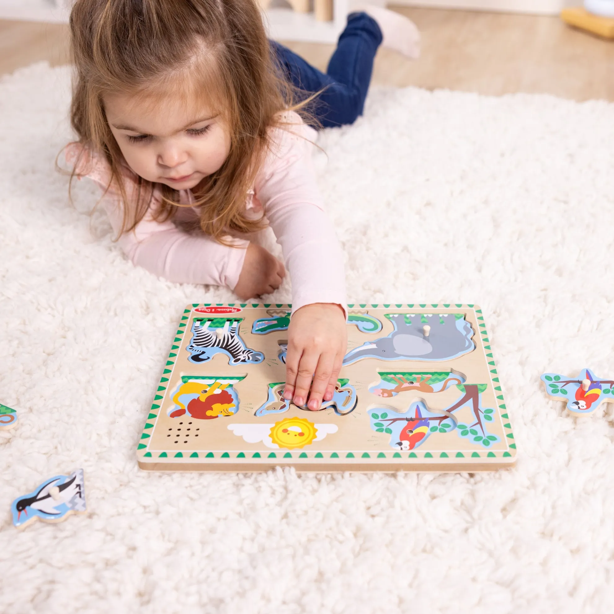 Zoo Animals Sound Puzzle - 8 Pieces