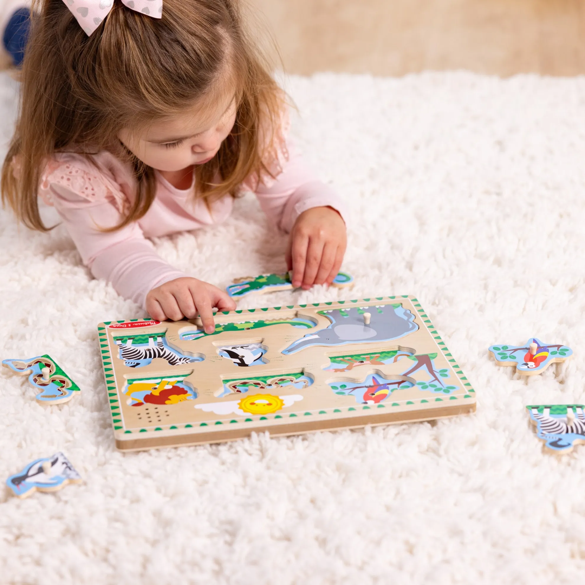 Zoo Animals Sound Puzzle - 8 Pieces