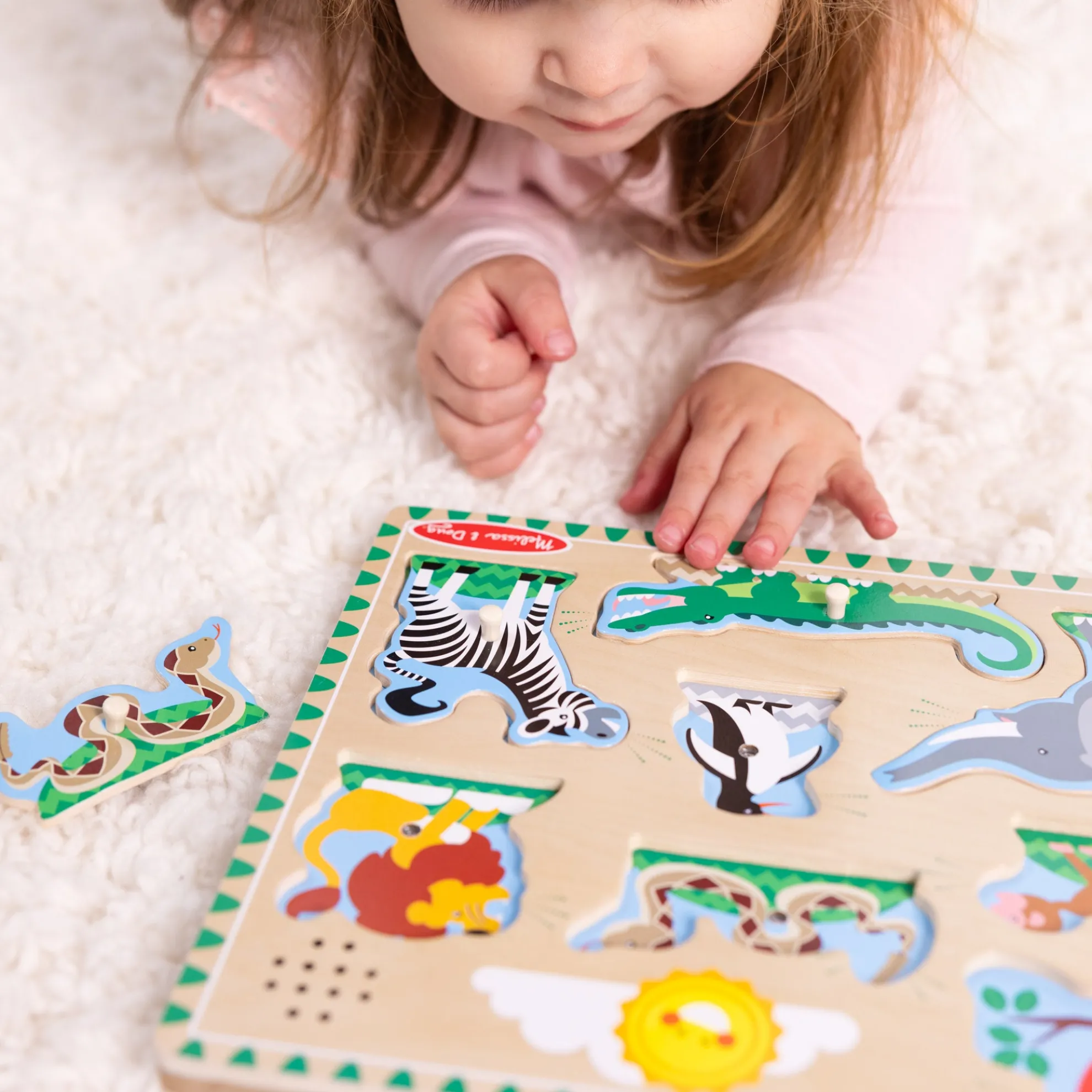 Zoo Animals Sound Puzzle - 8 Pieces