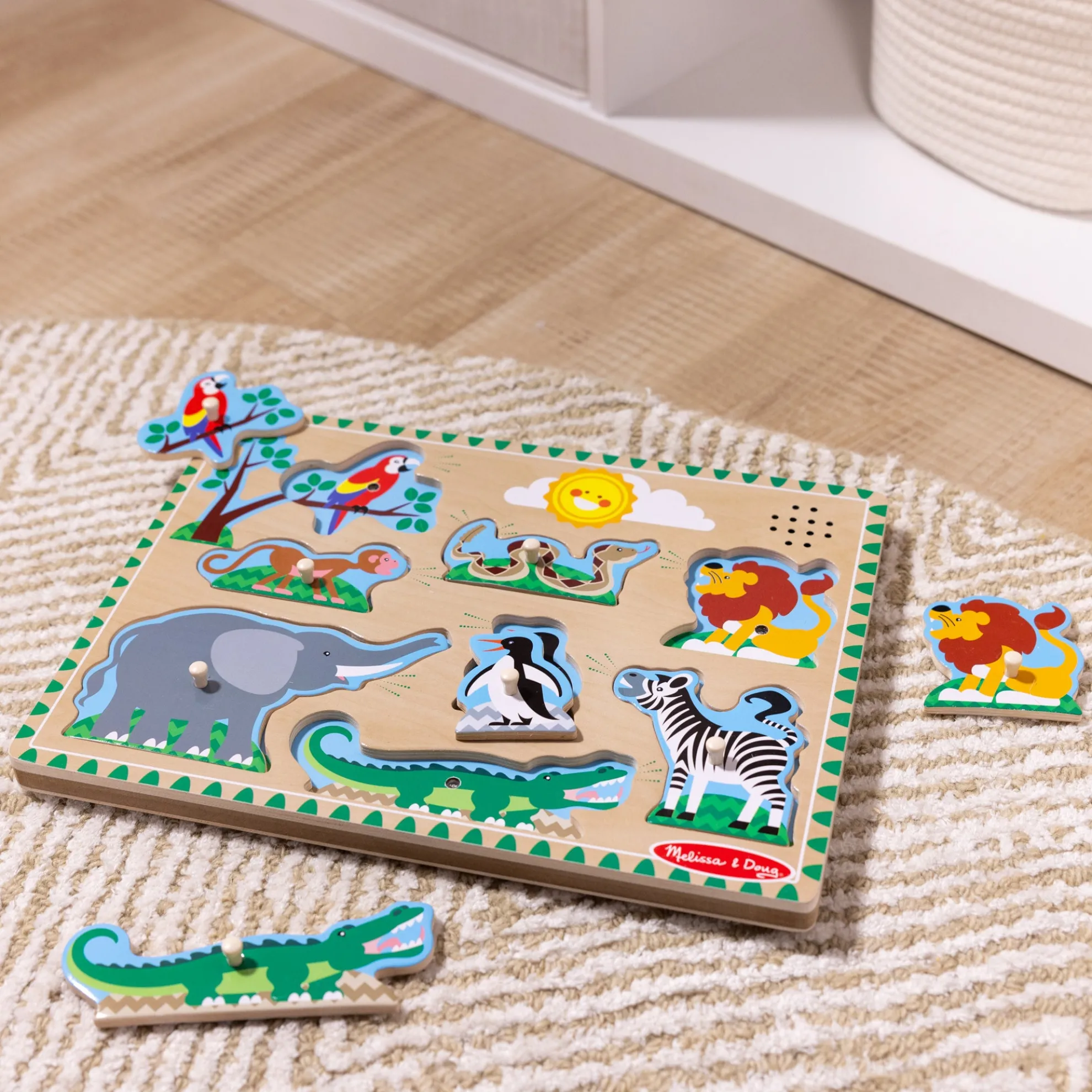 Zoo Animals Sound Puzzle - 8 Pieces